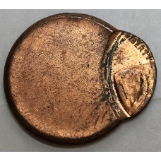 UNITED STATES OF AMERICA . UNDATED . ONE 1 CENT COIN . ERROR . 90% MIS-STRIKE